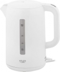 Adler | Kettle | AD 1386 | Electric | 1850 W | 2.2 L | Plastic | 360&deg; rotational base | White AD 1386 | 5905575910394