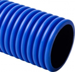 Rigid double-coated corrugated pipe, halogen free, KOPODUR diameter 200 mm, black, length 6 m IP 40. KD 09200_FC | 8595057684041