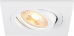 NEW TRIA&reg; 75, recessed ceiling light, square, max. 10W GU10, white 1007377 | 4024163276122