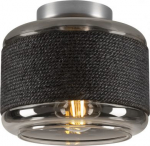 PANTILO ROPE 19, wall and ceiling-mounted light, cylindrical, 1x max. 15W E27, silver 1007593 | 4024163280884