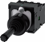 Coordinate switch, 22 mm, round, plastic, black, 4 switch positions, latching, with mechanical interlocking, in O position, with holder, 1 NO, 1 NO, 1 NO, 1 NO, screw terminal, 3SU1100-7BE10-1QA0 | 4011209954847