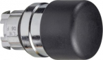 Head for non illuminated pushbutton, Harmony XB4, mushroom 30mm, metal, black, 22mm, spring return ZB4BC24 | 3389110888386
