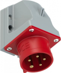 CEE-wall mounted plug 5x16A (3P+N+PE) 6h IP44 TT red 515-6TT | 9003399719752