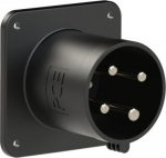 CEE-flanged plug 4x63A (3P+PE) 7h IP44 POWER TWIST black 6341-7K | 9003399305597