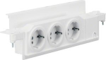 Schuko-Socket, volta, 3x, rotatable, for cavity wall in exchange of a slider VZ00HW | 3250616668416