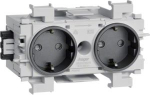 Rozete 2-vietīga melna GS20019011 | 4012740851251