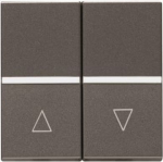 N2244 AN Two way switch for blind control, Anthracite, 2 modules Zenit 2CLA224400N1801 | 8427238067582