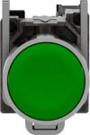 Green flush complete pushbutton &Oslash;22 spring return 1NO unmarked. range of product: Harmony XB4 - device short name: XB4 - fixing collar material: zamak - mounting diameter: 22 mm - contacts operation: slow-break - connections - terminals: screw clamp  ...