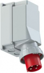 Wall mounted plug 4x125A (3P+E) 6h IP67 POWER TWIST red 544-6 | 9003399068140