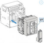 Circuit breaker Compact NS1600H, 1600A, 4p, drawout, without trip unit. range of product: NS630b...1600 - device short name: Compact NS1600H - circuit breaker name: Compact NS1600H - neutral position: left - network type: AC - breaking capacity code: ...