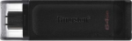 USB flash drive DataTraveler 70 64 GB, USB-C, black DT70/64GB | 740617305302