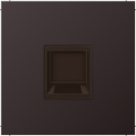 Centre plate, 1xRJXX, black, LS AL1969-1WED | 4011377177826