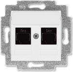 Double data socket outlet, RJ45 cat.5 + RJ45 cat.5 2CHH295118A6003 | 8592624111795