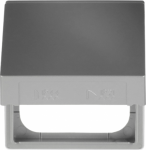 For attaching cover plates from the Busch-balance&reg; SI range. Delivery without cover plate. With sealing ring. With hinged lid. Surface painted. 2CKA001719A0221 | 4011395226889