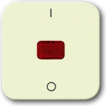 With imprint >0< and >I<. As cover for flush-mounted switch 1g1w DP and 3pole with neon lens and marking "I O" 2CKA001731A0348 | 4011395108505