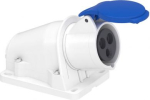 Socket, Mureva PK, wall-mounted, angled, 16A, 2P+E, 220V, IP44 PKF16W423 | 3303432416218