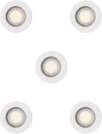 Downlight Peridot, 7W, GU10, IP20, 83mm, white, 5 pcs. 929004669827 | 8721103037138