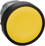 Head for non illuminated push button, Harmony XB4, yellow flush push button 22mm, spring return, unm ZB4BA57 | 3389110220100
