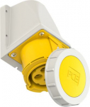Wall mounted socket 4x32A (3P+PE) 4h IP67, yellow 1242-4 | 9003399078842