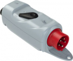 CEE-plug 5x16A (3P+N+PE) +BA 6h IP44 grey/red with switch (ON-OFF), with holder 53015530 | 9003399085413