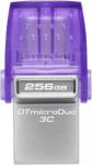 Kingston DataTraveler DT Micro Duo 3C 256 GB, USB Type-C and Type-A, Purple DTDUO3CG3/256GB | 740617328110