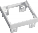 Adapterrahmen 45x45 mm aus Polyamid wei&szlig; f&uuml;r 1 Montageplatte GBVDMR45 | 4012002248393