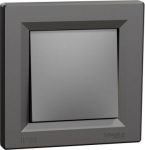 Switch, 1-gang, two-way, with frame, anthracite, IP44, Asfora EPH0400471 | 3606480729959