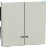 Schneider Electric Merten System M rocker with indicator MEG3420-0319 is in color polar white for double switch or button. This rocker with indicator belongs to M-Arc, M-Elegance, M-Plan, M-Plan glass, M-Smart, M-Star, System M aesthetic group. The f ...
