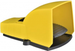 Single foot switch, IP55, with cover, plastic, yellow, 2 NC+NO. range of product: Harmony XPE - product or component type: foot switch - material: plastic - foot switch type: single foot switch - device short name: XPEY - protective cover: with - tri ...
