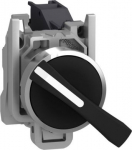 Harmony XB4, Selector switch, metal, black &Oslash;22, long handle, 3-positions, stay put, 2 NO XB4BJ33 | 3389110887105