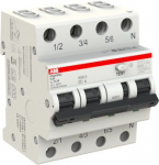 4P C 20A 300mA Residual Current Breaker with Overload protection (RCBO) DS203NC C20A300 2CSR256140R3204 | 8012542831020