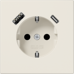SCHUKO socket with USB type AC LS1520-15CA | 4011377184633