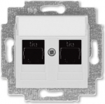 Double data socket outlet, RJ45 cat.5 + RJ45 cat.5 2CHH295118A6016 | 8592624111788