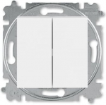 Switch, two circuits (2 gang 1 way) 2CHH590545A6001