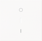 With imprint >0< and >I<. As cover for 2-pole or 3-pole flush-mounted on-off switch and 2-pole control on-off switch. 2CKA001751A3354 | 4011395320174