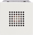 Color: White.   Rated voltage: 230 Vac / 50-60 Hz   4 melodies available   Acoustic power at 1 meter with cover plate: 72 dB   Size: 2 modules. 2CLA222400N1101 | 8427238068510