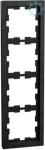 D-Life stone frame, 4-gang, slate p olished MEG4040-6547 | 4042811198046