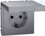 SCHUKO sock.-out. w. hng.lid, IP44,  shut., screwl. term., ss., Sys.Des MEG2314-6036 | 4042811196639