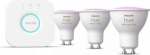 Hue LED bulb GU10 4.2W White and color ambiance 3 pcs. with switch, with Bridge 929003666512 | 8720169372177
