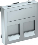 DATA Adapteris f.2 konektoriem tips EP 45x45mm, PC, alumīnija lakots 6119236 | 4012195697121