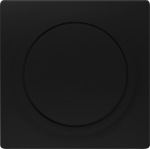 Cover plate for dimmer, 55x55mm, with rotary knob, soft black, DELTA i-system 5TC8900-0SB | 4001869583686