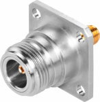 N-Connect/SMA Female/female Panel feedthrough  cabinet bushing, 2.4 GHz and 5 GHz for Wall thickness max. 5.5 mm 6GK5798-0PT00-2AA0 | 4019169851183