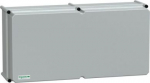 PLS box, polyester rear, opaque PC cover IP66 36x72x23cm NSYPLSC3672AG | 3606480777196