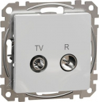 TV/R Socket intermediate 10db, Aluminium, Sedna SDD113478R | 3606481466976