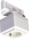 EUTRAC power socket adapter, white 1001525 | 4024163200097