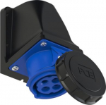 Wall mounted socket 20A 3P4W 9h IP67 UL, blue 11492-9 | 9003399130212