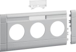 Frontplate 3-gang socket outlet for BR 100 with LF stackable halogen light grey GB10031K7035 | 4012740855075