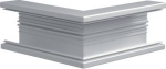 External corner for BRA 68x130mm of aluminium in stone grey R97027030 | 4012740289276
