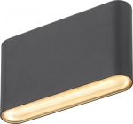 OVAL 14 WL wall-mounted light 2700/3000K, 560lm, IP65, black 1007142 | 4024163273466