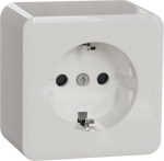 Single Socket-Outlet, white, Exxact WDE015576 | 3606489504328